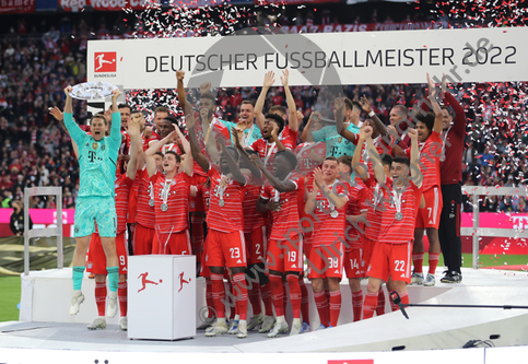 08.05.2022, FC Bayern Muenchen, Meisterfeier nach dem Spiel

Hier nur Vorschaubilder !