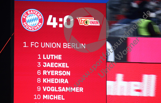 19.03.2022, FC Bayern Muenchen - 1.FC Union Berlin

Hier nur Vorschaubilder !