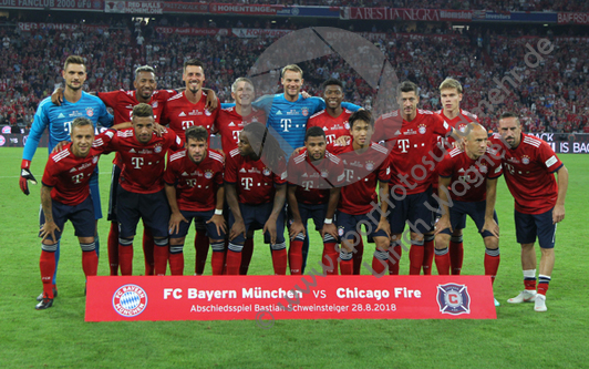 28.08.2018,FC Bayern Muenchen - Chicago Fire, Abschiedsspiel Bastian Schweinsteiger

Hier nur Vorschaubilder !