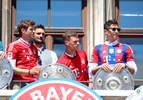 15.05.2022, FC Bayern Muenchen, Meisterfeier am Marienplatz, RestHier nur Vorschaubilder !
