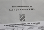 09.09.2023, Landtagswahlen in Bayern, Unterlagen

Hier nur Vorschaubilder !